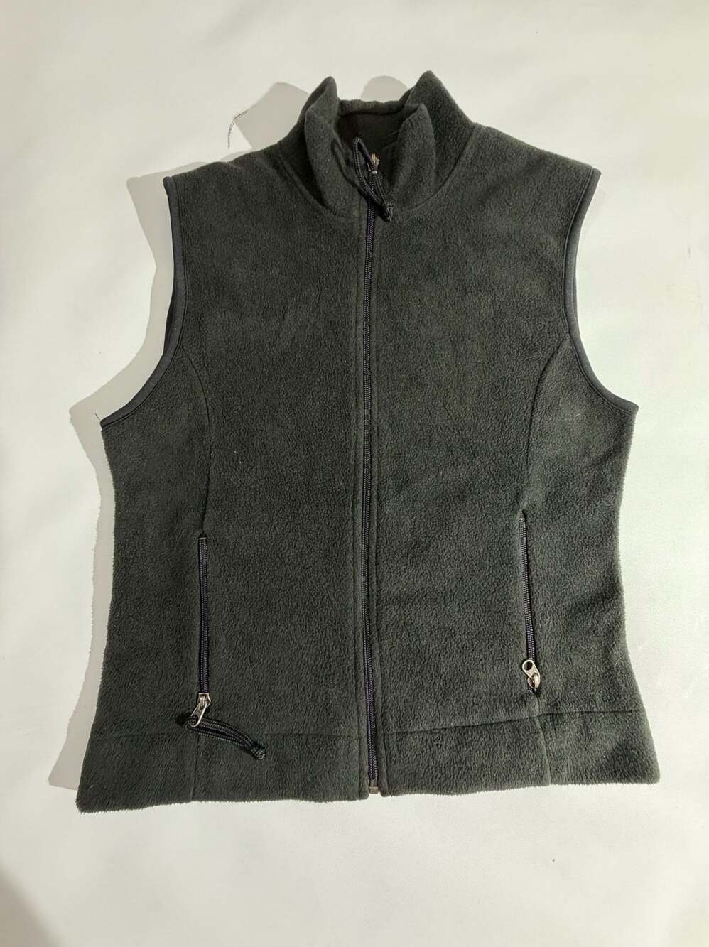 Old Navy Chaleco Polar Gris Talla M Vintage 90s Y2K Gorpcore Outdoor